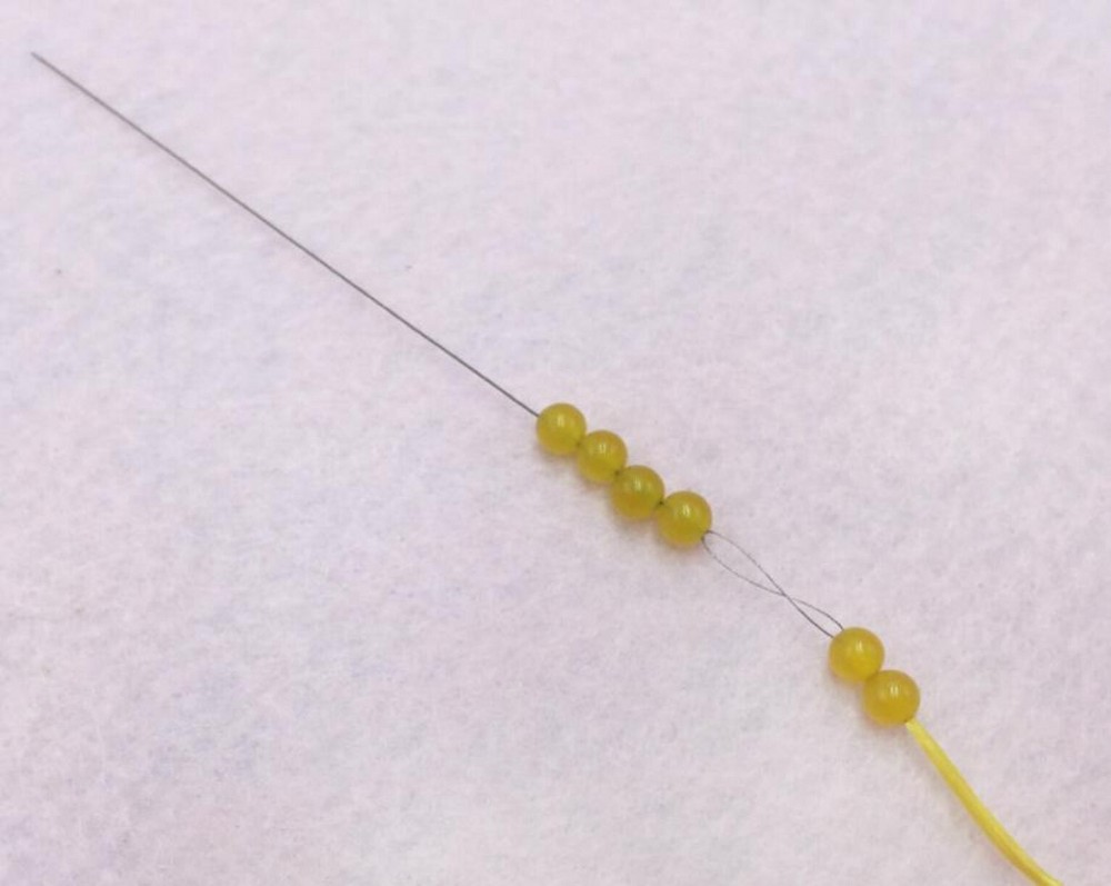 Big Eye Beading Needles Thread String Cord Pins For Beads Making 7pcs 7 Size