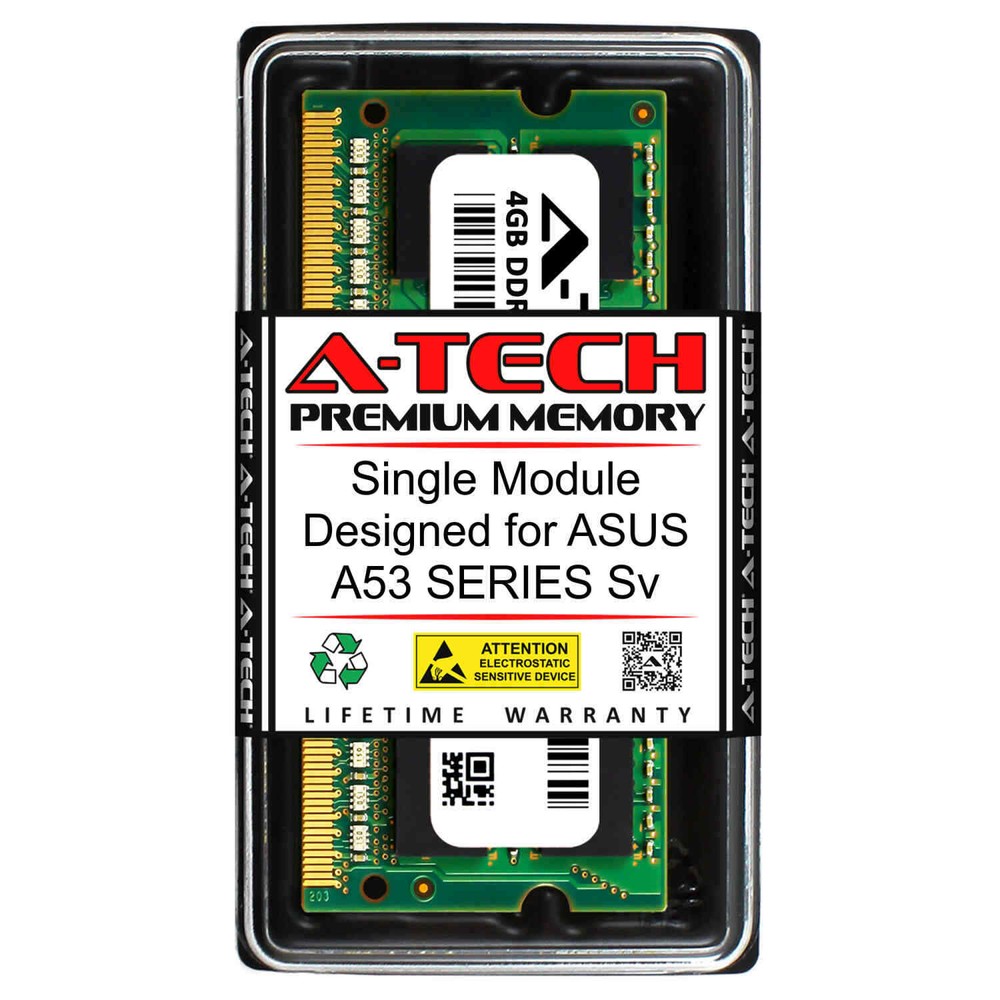 4GB PC3-10600 ASUS A53SV Memory RAM