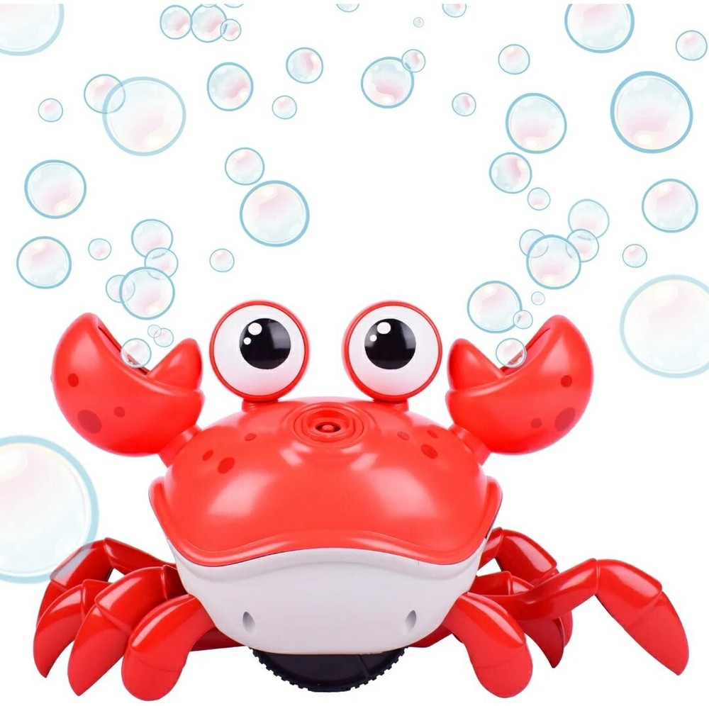 💯Play Day Dancing Crab Bubble Machine Includes Bubble Blasting Solution Unisex