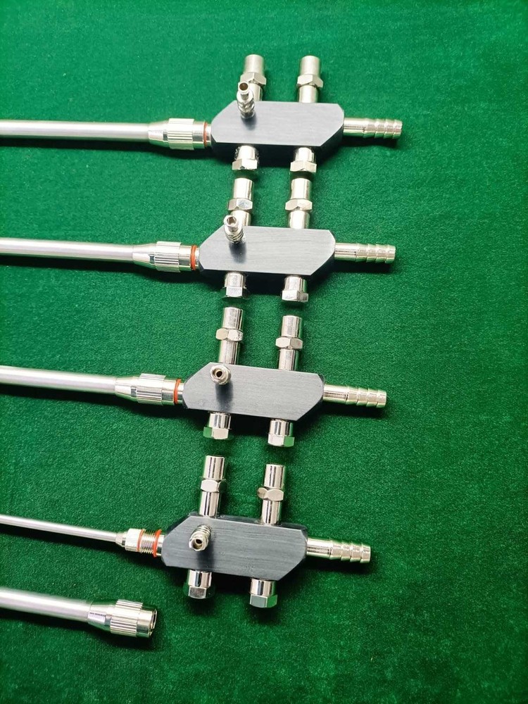 4pc Laparoscopic 2 Way Suction Irrigation 10-5mm Reusable Surgical Instruments