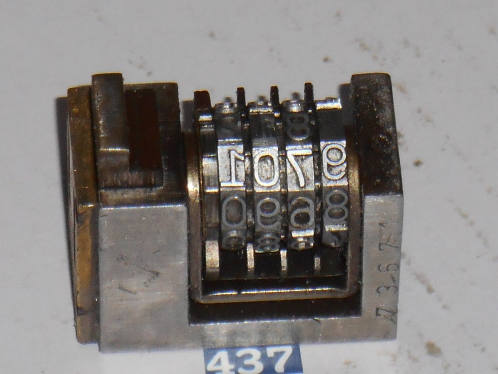 Atlantic | Reverse letterpress numbering machine | 437