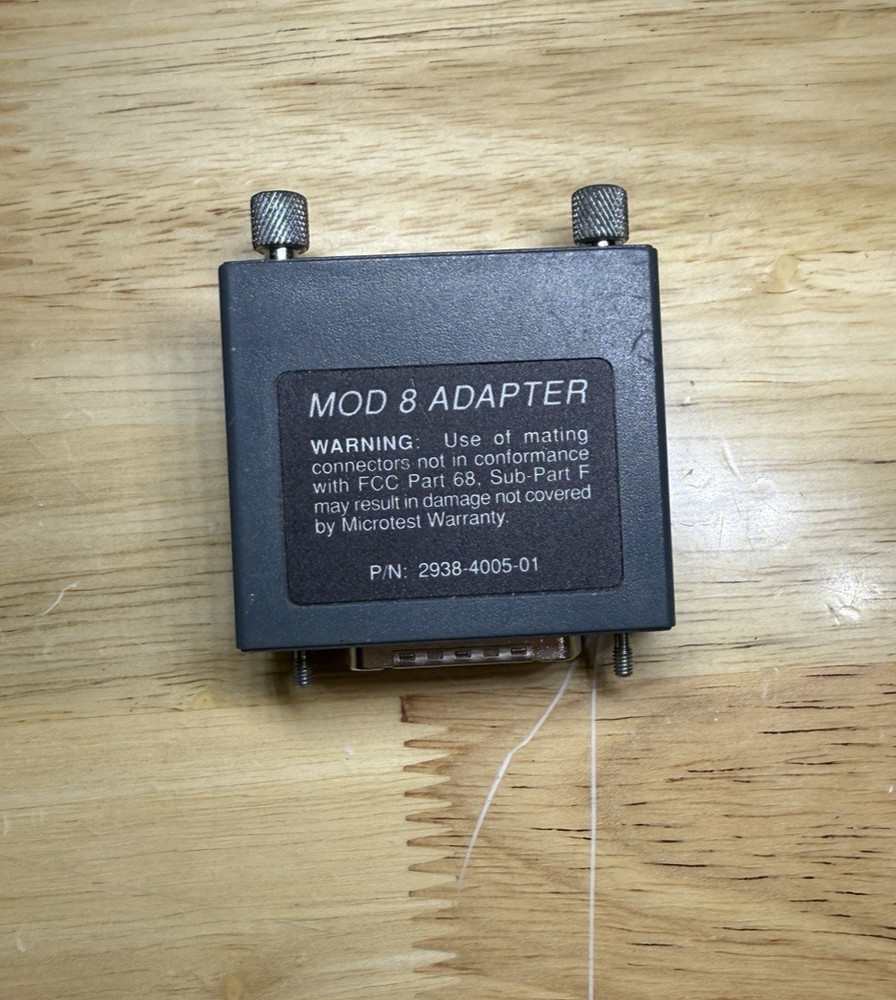 MOD8 ADAPTER FOR MICROTEST PENTA SCANNER P/N: 2938-4005-01