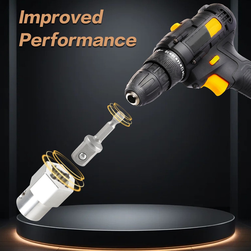 Top Wind Trailer Jack Crank Handle Cordless Drill Adapter 1/2Inch Socket Adapter