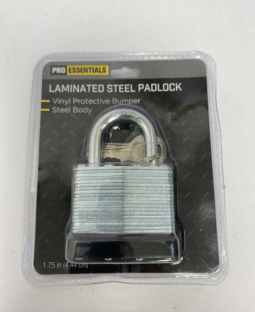 Pro Essentials Laminated Steel Padlock