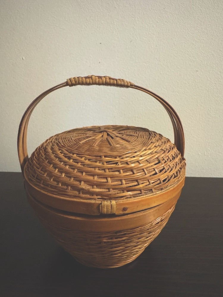 Vintage Chinese Sewing Basket