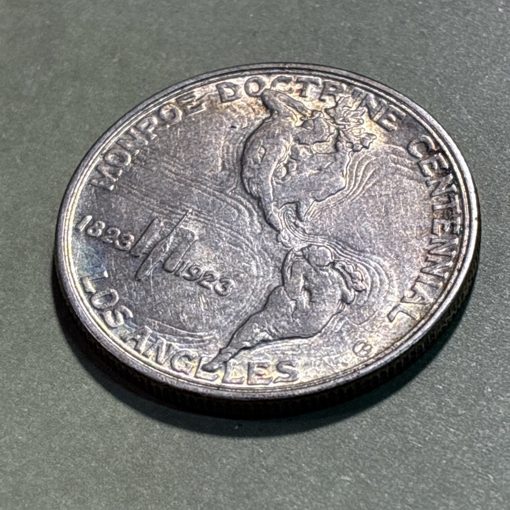 1923-S Monroe Doctrine Commemorative Half Dollar 90% Silver 50C