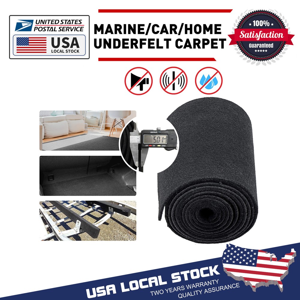 12" X 13' Replace Boat Trailer Carpet With Wide BUNK SLIDE Plastic Board Rail