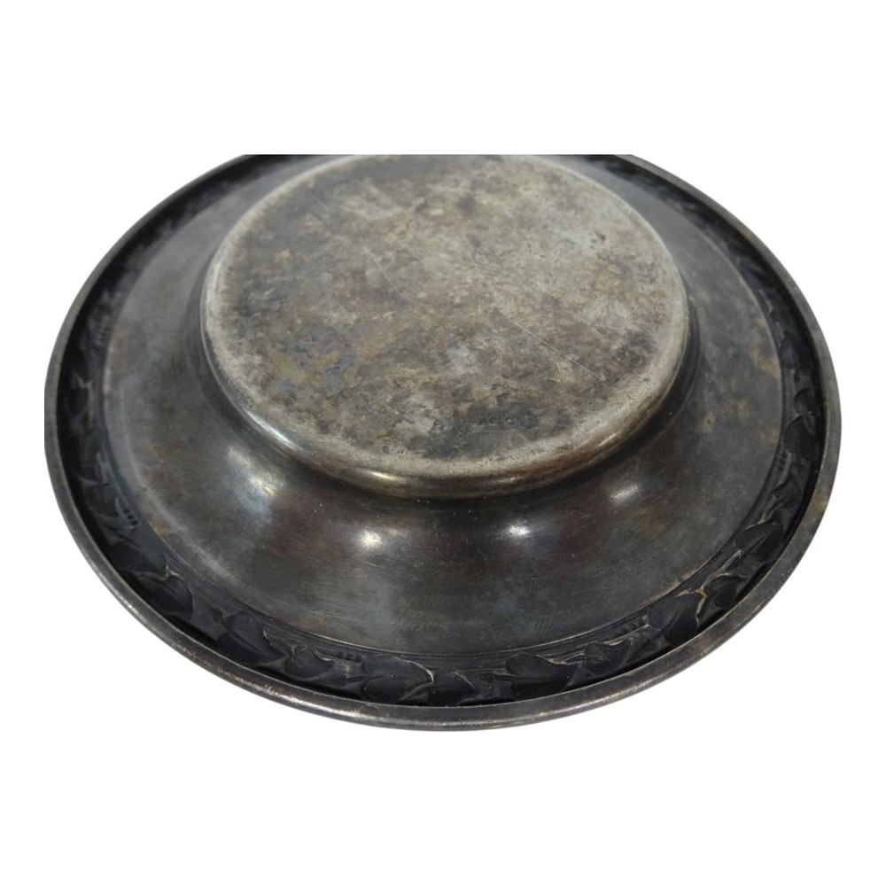 Wm A Rogers Silverplate 5 1/2" Round Coaster Dish Plate Meadowbrook Pattern