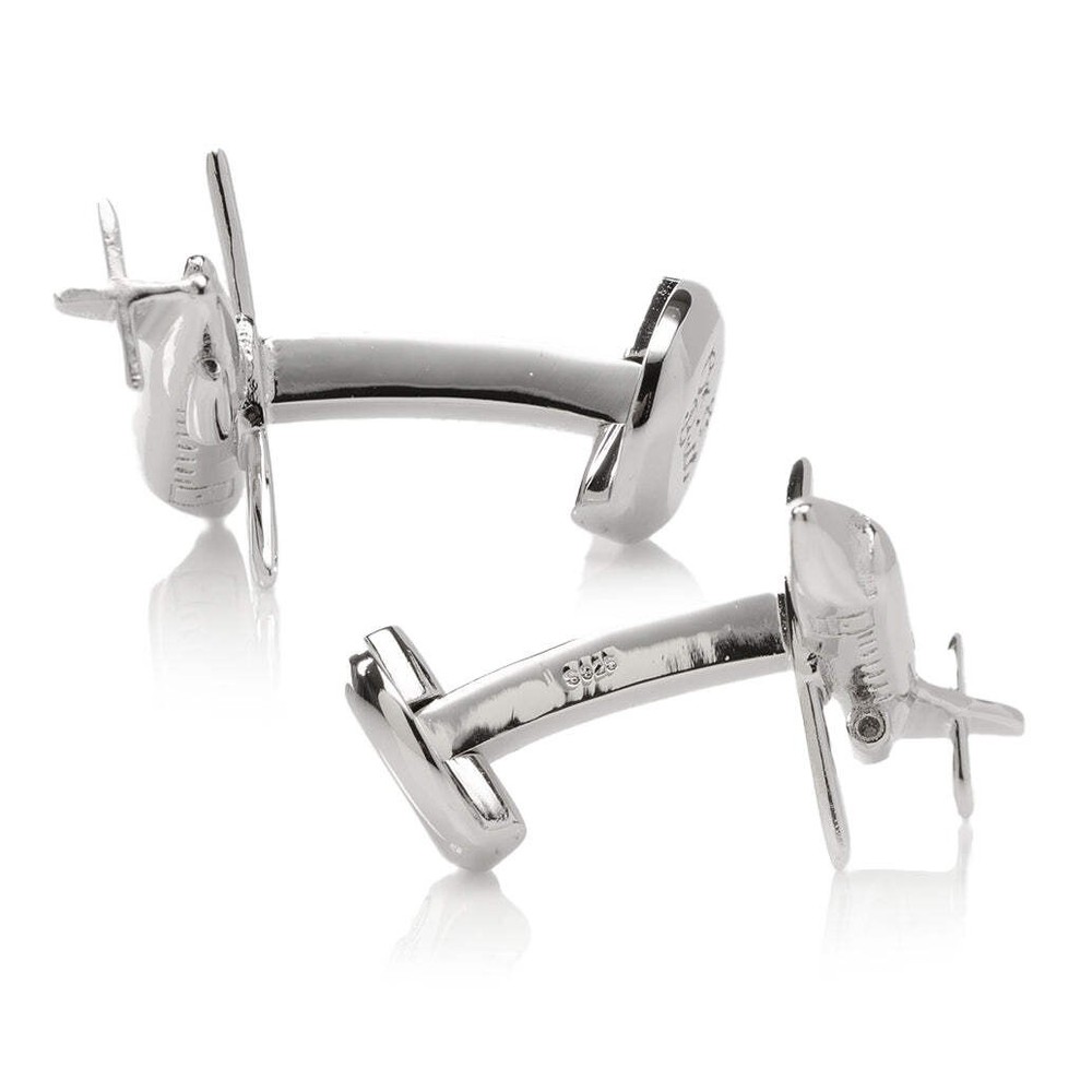 Sterling Private Jet Cufflinks