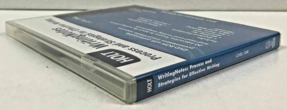 Holt Writing Notes Process & Strategies for Effective Writing Level One DVD-ROM