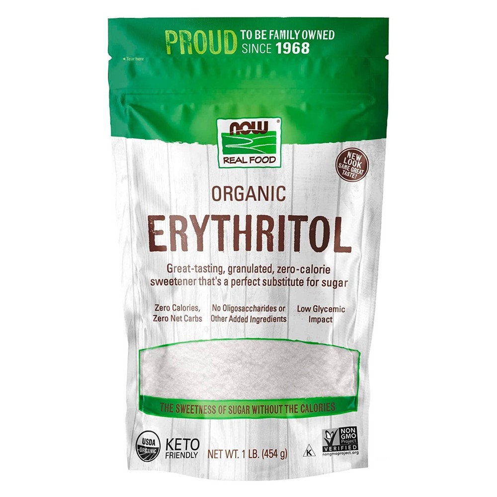 NOW FOODS Erythritol Organic 1 lb.