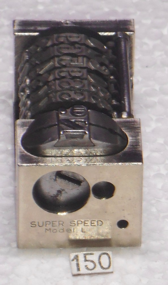 SUPER SPEED | letterpress Reverse numbering machine | 150