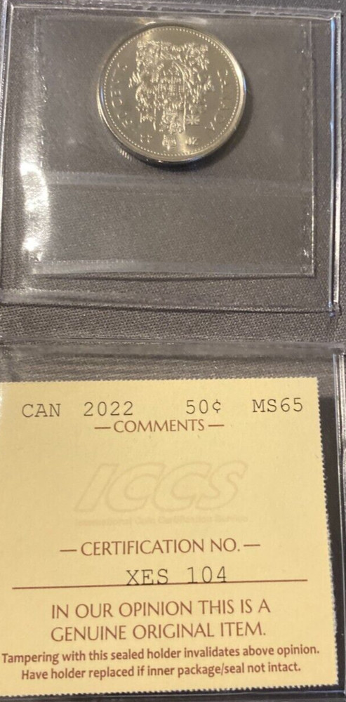 Canada - 50 cents - 2022 - ICCS Certified - MS-65