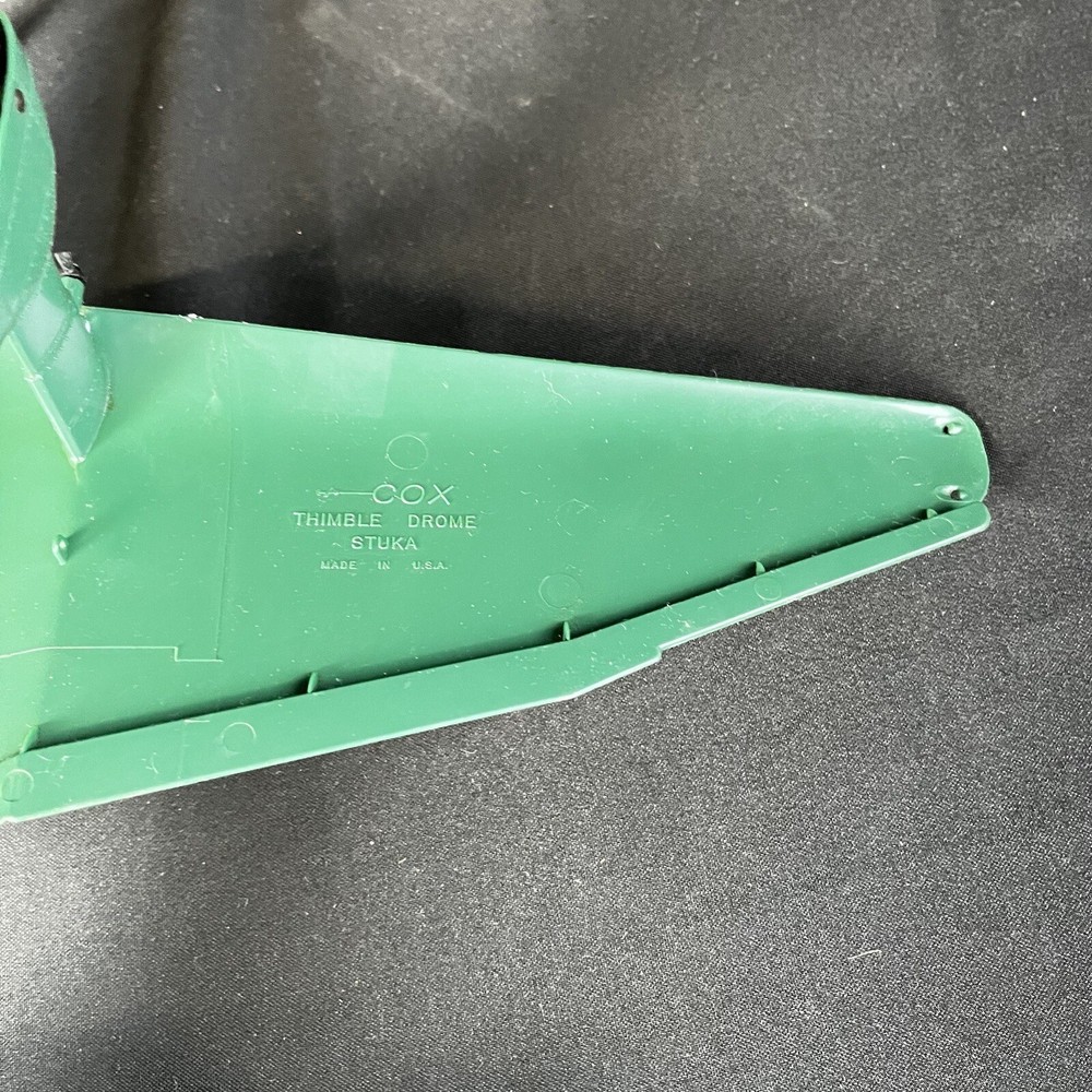 Rare Cox Thimble Drome STUKA Dive Bomber Model Airplane