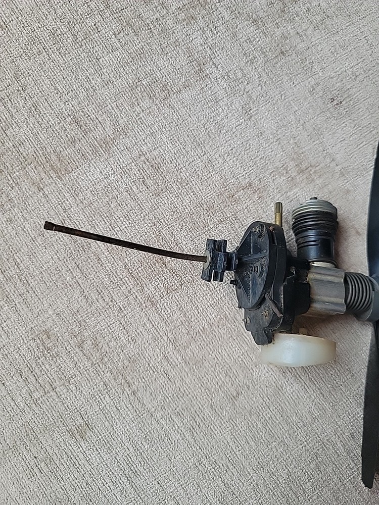 Vintage Rc Plame Motor Unknown Maker With Propeller