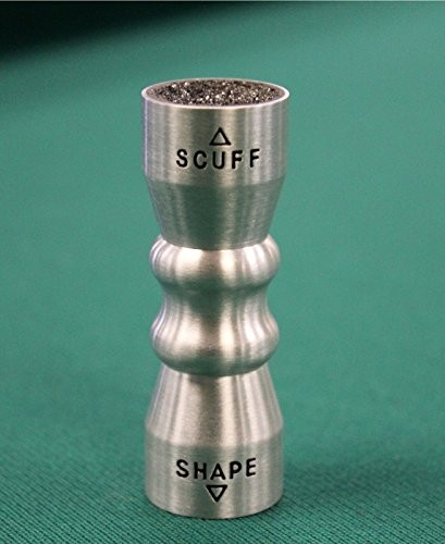 Billiard/Pool Cue Accessory: Bowtie 3-in-1 Billiard Cue Tip Tool Silver - Old