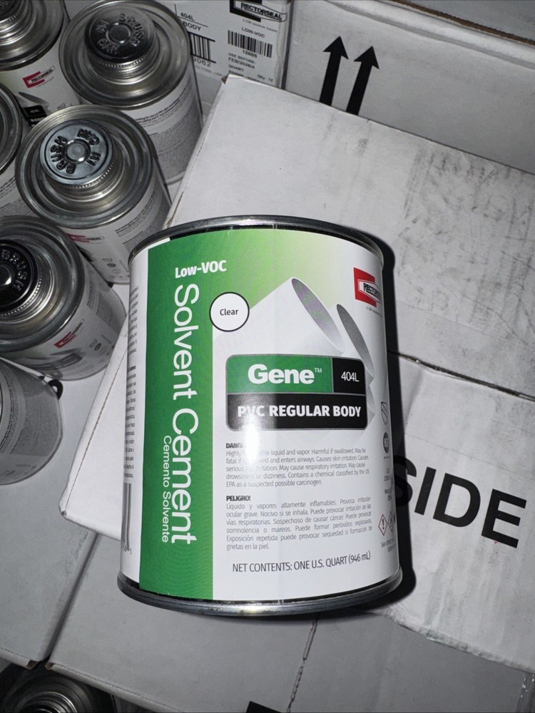 PVC Solvent Cement. Quart. Pack Of 12