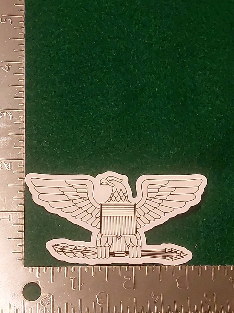 3.5X1.75 Inch USSF SPACE FORCE COL COLONEL STICKER