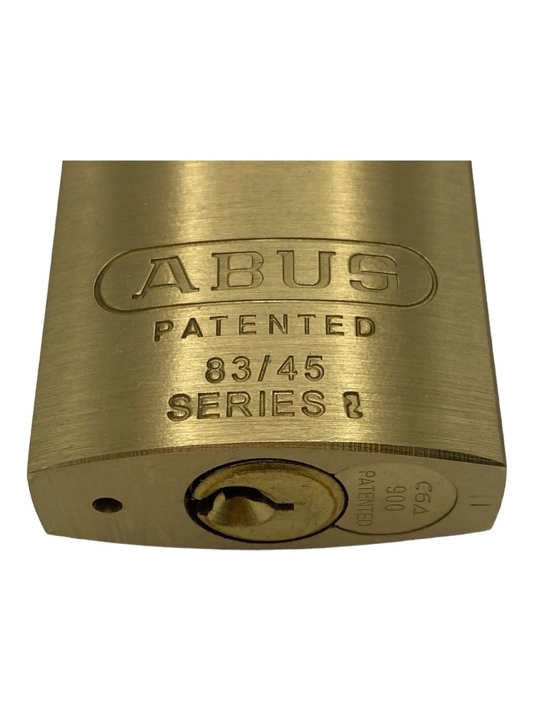 ABUS 83/45 Solid Brass Padlock w/ Key OB #900 In Box New