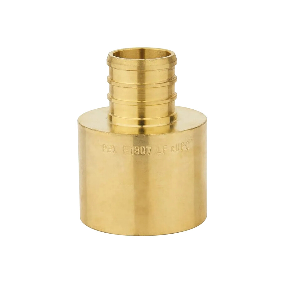 EFIELD 1" Pex ×1"Female Sweat Adapter Brass Crimp Fittings No Lead Free Shipping