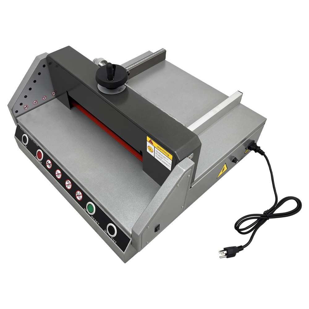 A4 Desktop Electric Paper Cutter Two Hands Cutting Operation Multiprotection