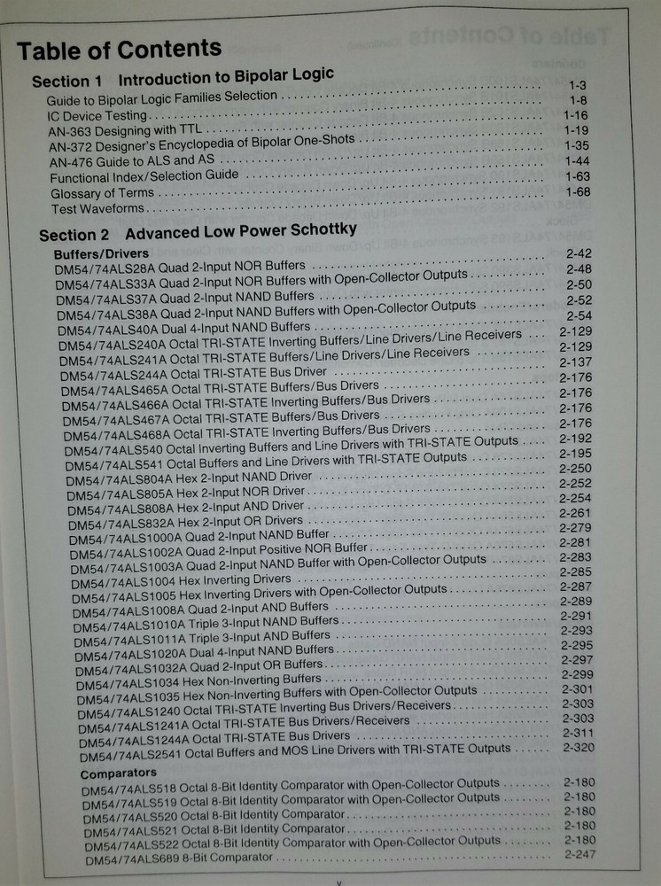 USED 1987 National ALS/AS Databook
