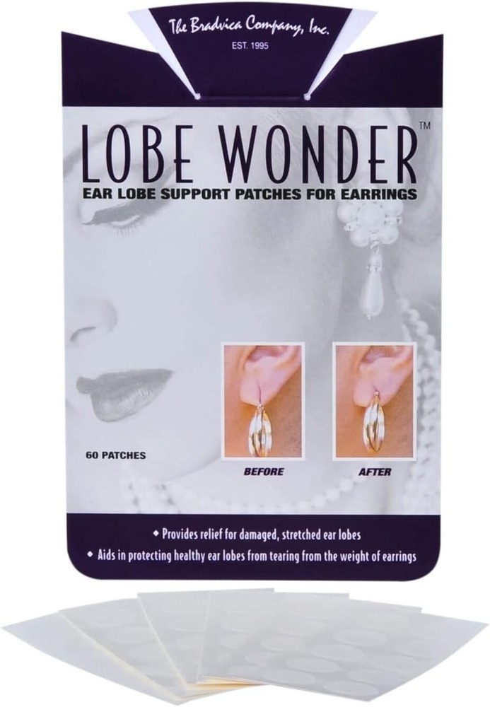 Earlobe Protector Patches - Comfortable Support for Stretched Piercings, 120 Pcs