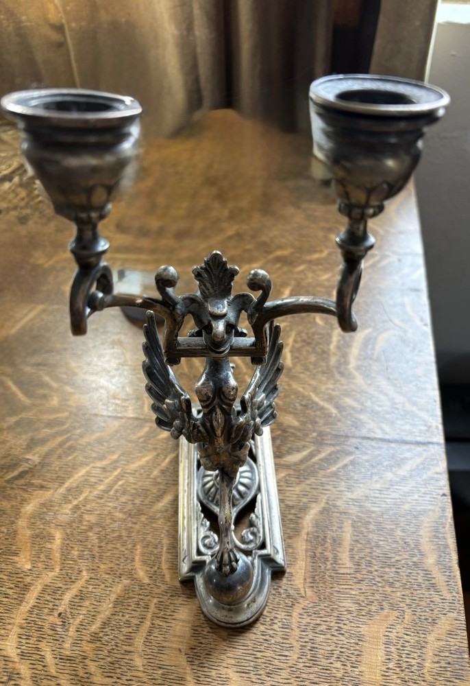 Antique Griffin Candelabra