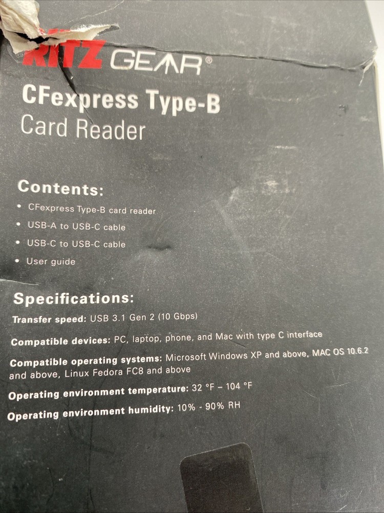 Ritz Gear Cfexpress Type-B Card Reader
