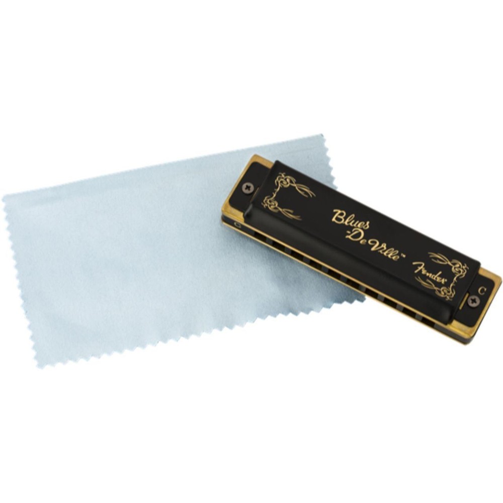 Fender Blues DeVille 10-Hole Diatonic Harmonica with Case, Key of E