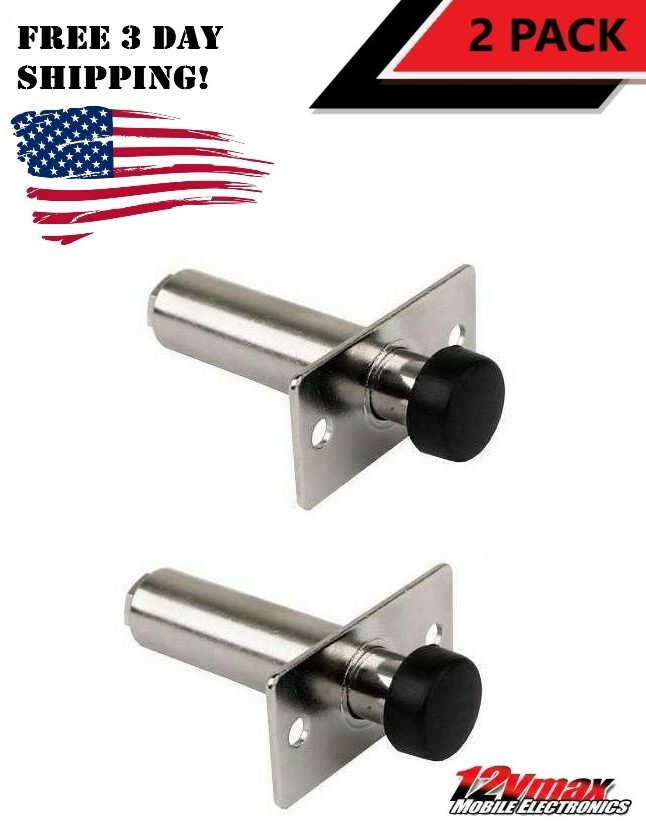 2 Pack Spring Loaded Chrome Door Popper 45 lbs Shaved Doors Push Spring