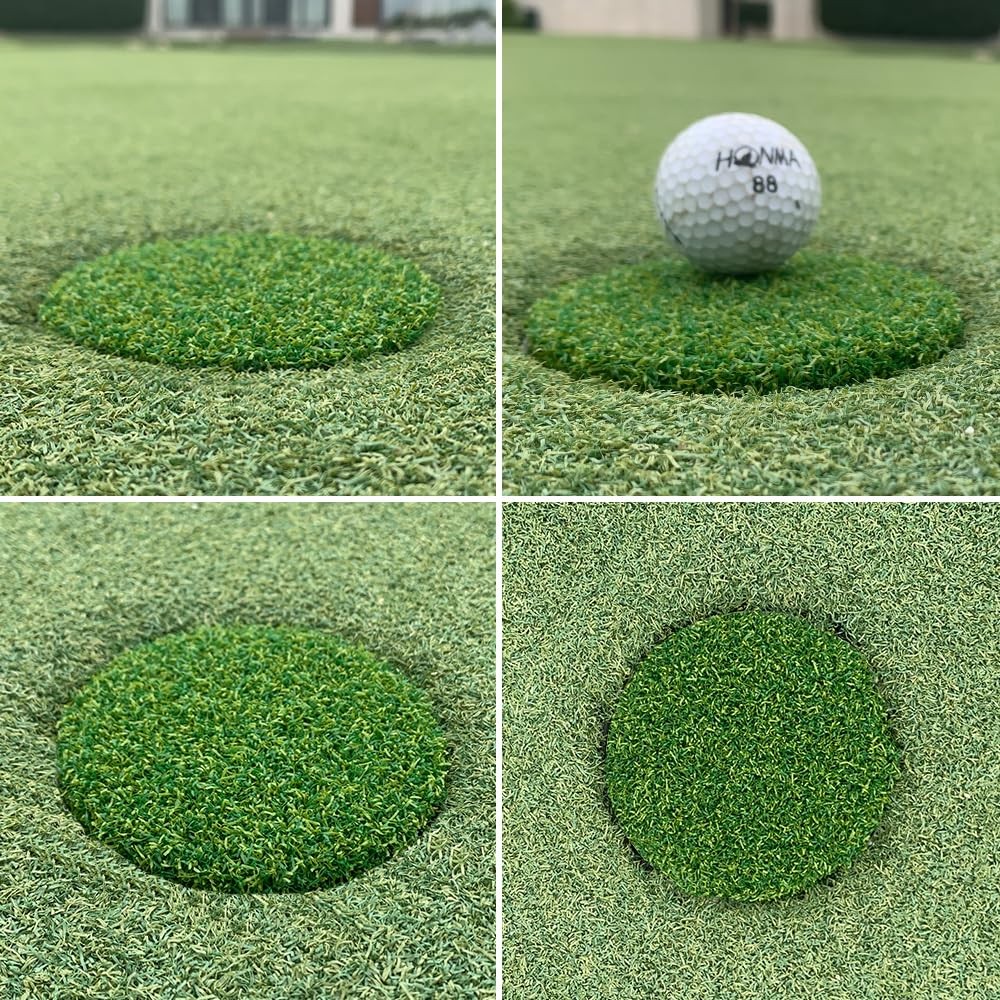 Golf Hole Cup Putting Green for Backyard Practice Putting Green Hole Simulate...