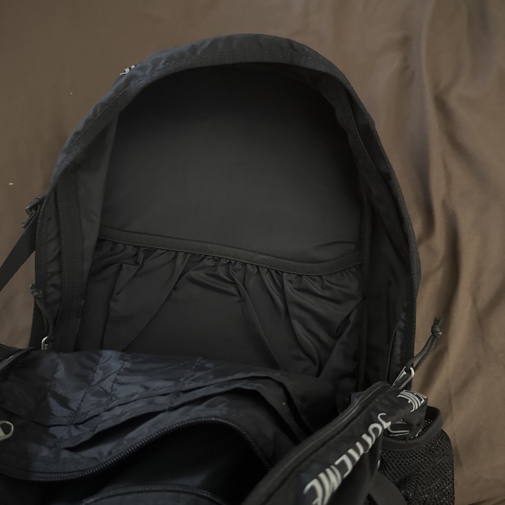 Supreme FW16 3M Reflective Logo Repeat Black Backpack