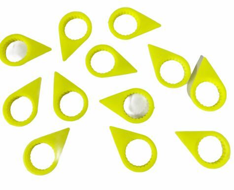 *31MM X 12 CHECKPOINT WHEEL NUT INDICATORS / POINTERS YELLOW IP31Y/12