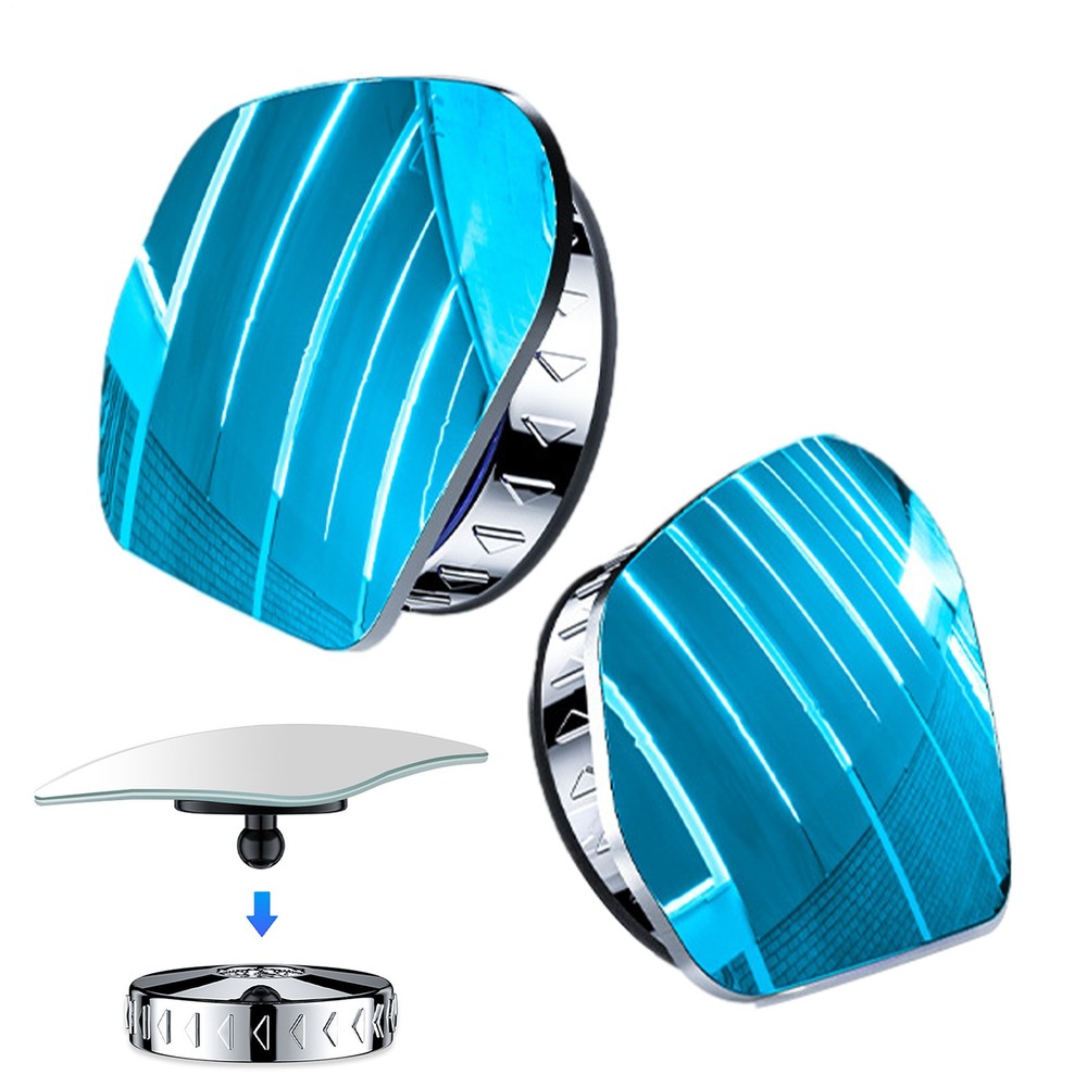 2PCS Blindspot Mirror For Car | Wide Angle Side Mirror Blindspot 360° Adjustable