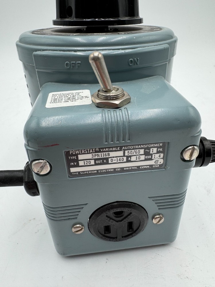 Powerstat 3 PN 116 B Variable Autotransformer