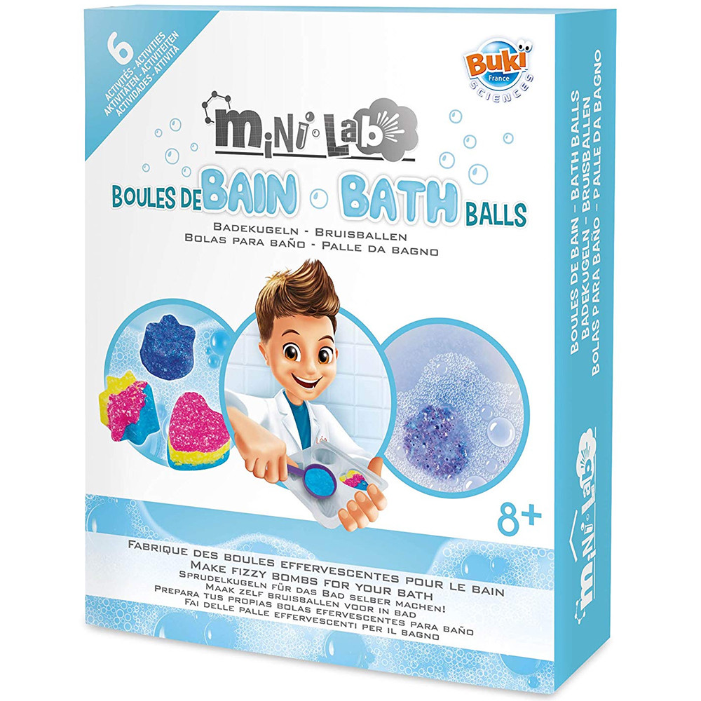 Buki Mini-Lab Bath Ball Bomb Set Kit