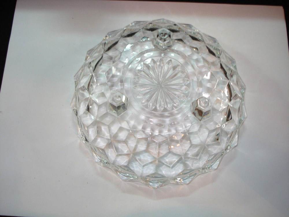 Vintage Round Crystal Candy/Nut Dish 6" Dia.