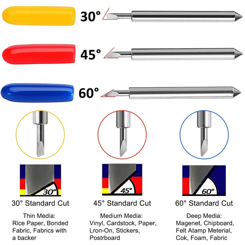 60Pcs Replacement Blades for Explore Air/Air 2 Maker Expression, Include 30Pc...