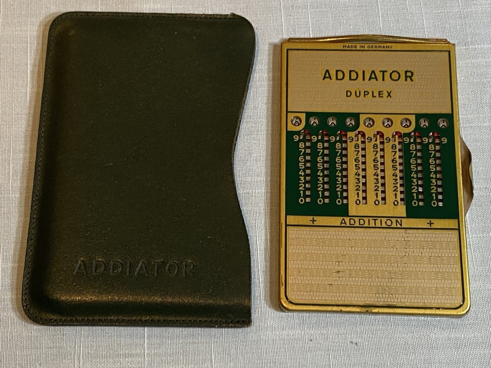 Addiator Duplex Manual Calculator with Case