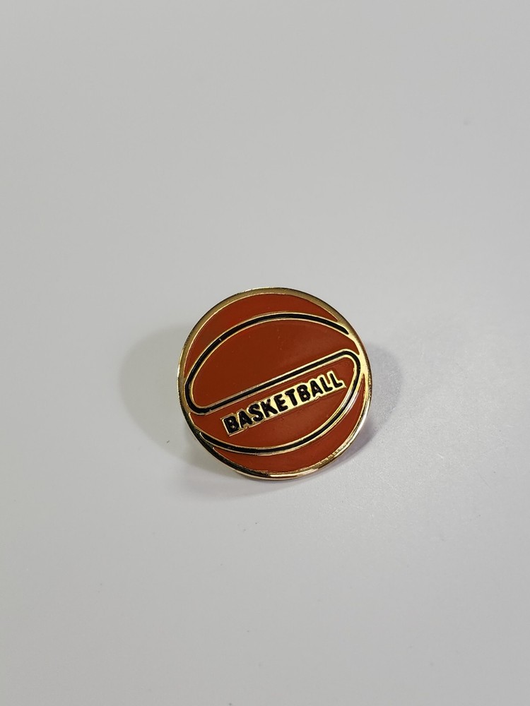 Orange Basketball Lapel Pin