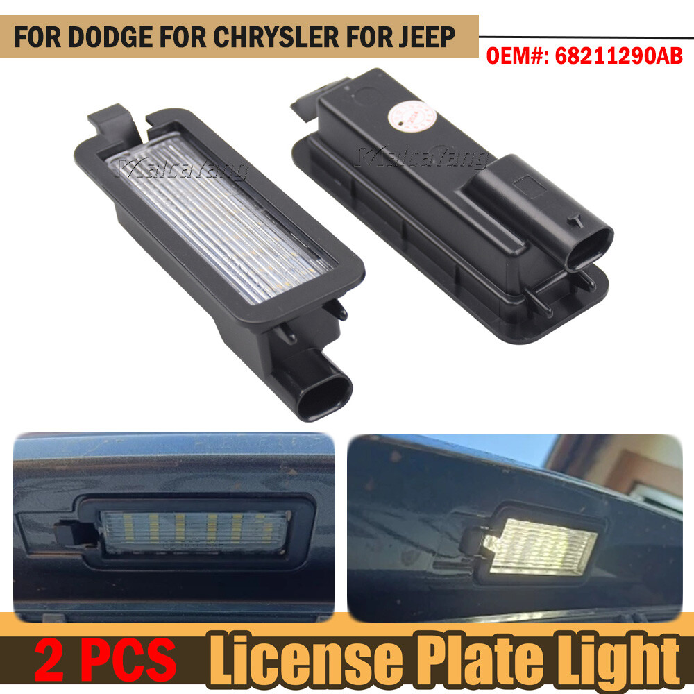 2PCS For 2019+ RAM 1500 trunk compartment light LED License Plate Light Lamp