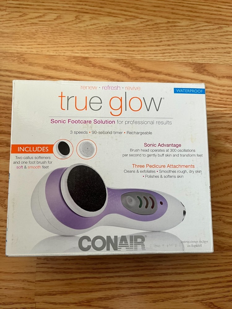 Conair True Glow Sonic Footcare Solution Pedicure