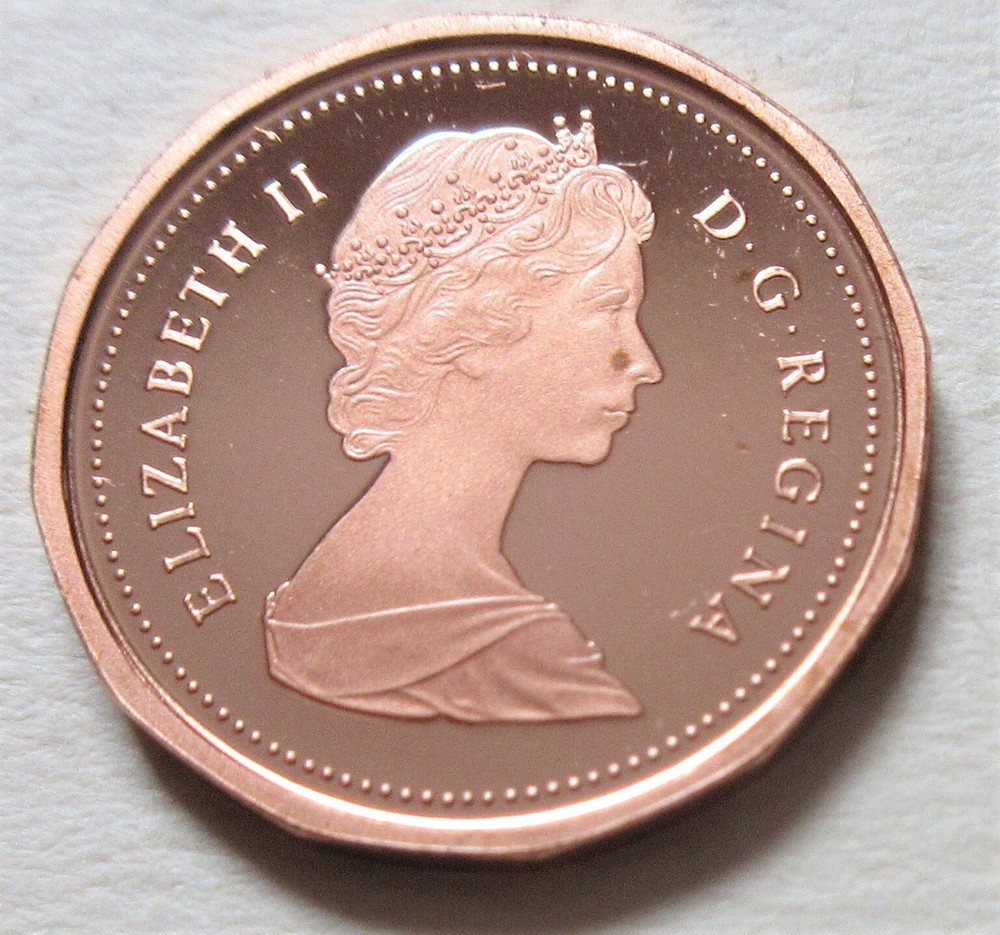 1987 Canada PROOF Small Cents Coin. Mint UNC. Penny 1cent