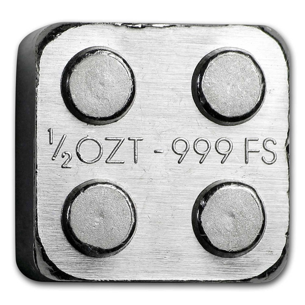 1/2 oz Silver Building Block Bars (2x2)