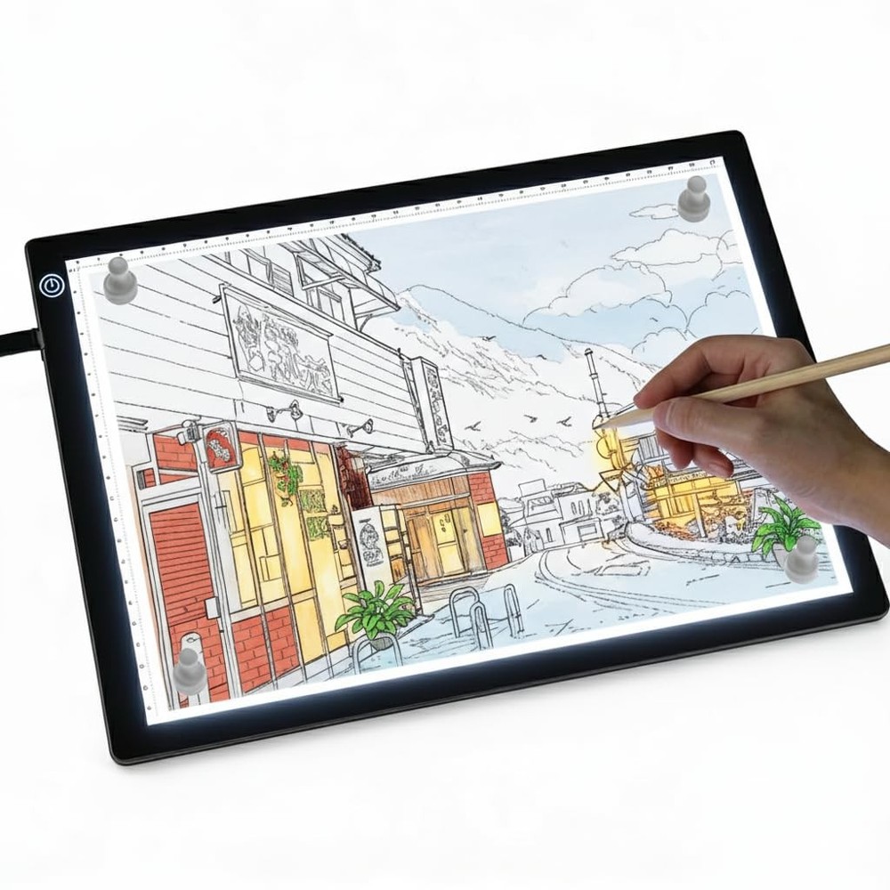 A4 LED Tracing Light Box丨Light Pad - Copy Board with Full-Edge PLED-A4, White