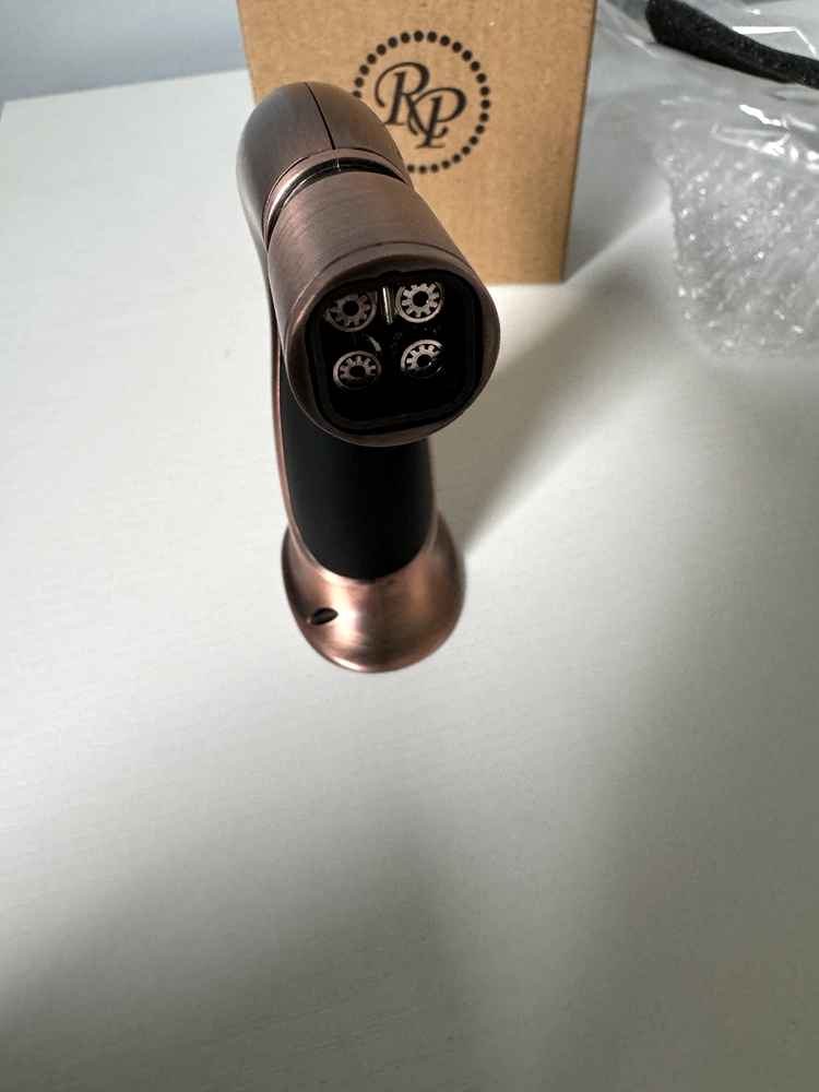 Rocky Patel Quad Torch Cigar Table Lighter - Copper - New
