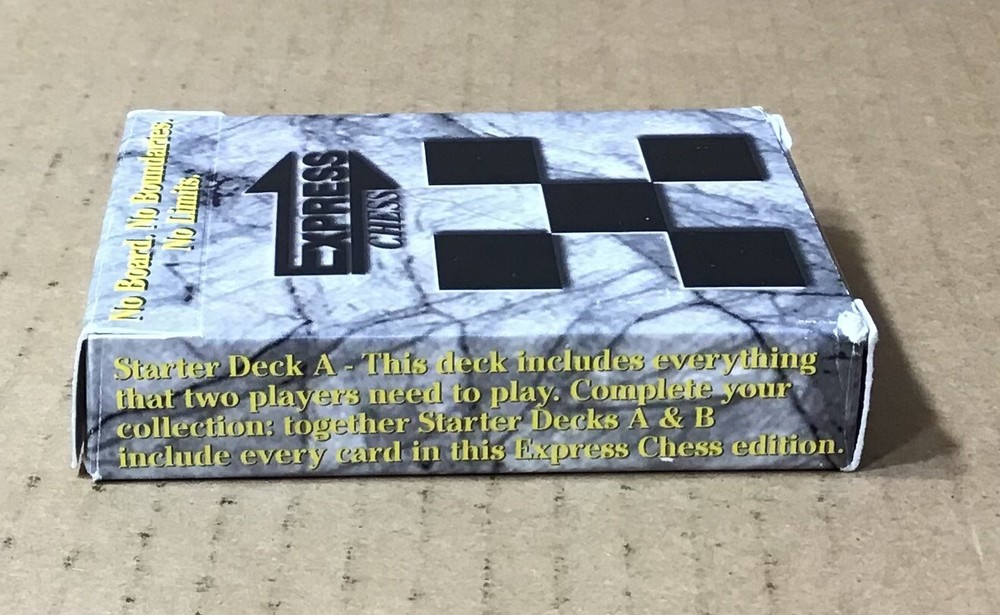 Express Chess Card Game ~ Starter Deck 'A' ~ Blackbox ~ Preowned ~ VG+