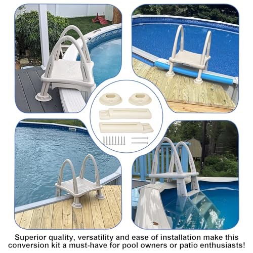 Upgrade Your Above Ground Pool Ladder with CK7200 Deck Mount Conversion Kit -
