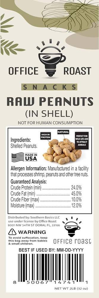 Raw Peanuts in Shell 2 Lb Bag – Unsalted, Natural & Healthy Snack – Plain Peanut